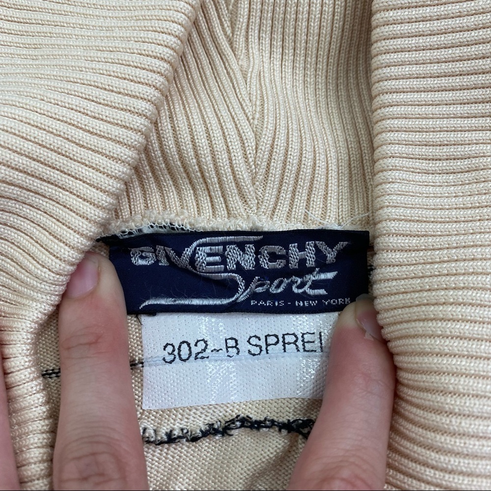 Givenchy Sport Yellow Striped button down Sweater size S - Picture 3 of 12